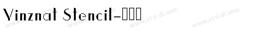Yinznat Stencil字体转换
